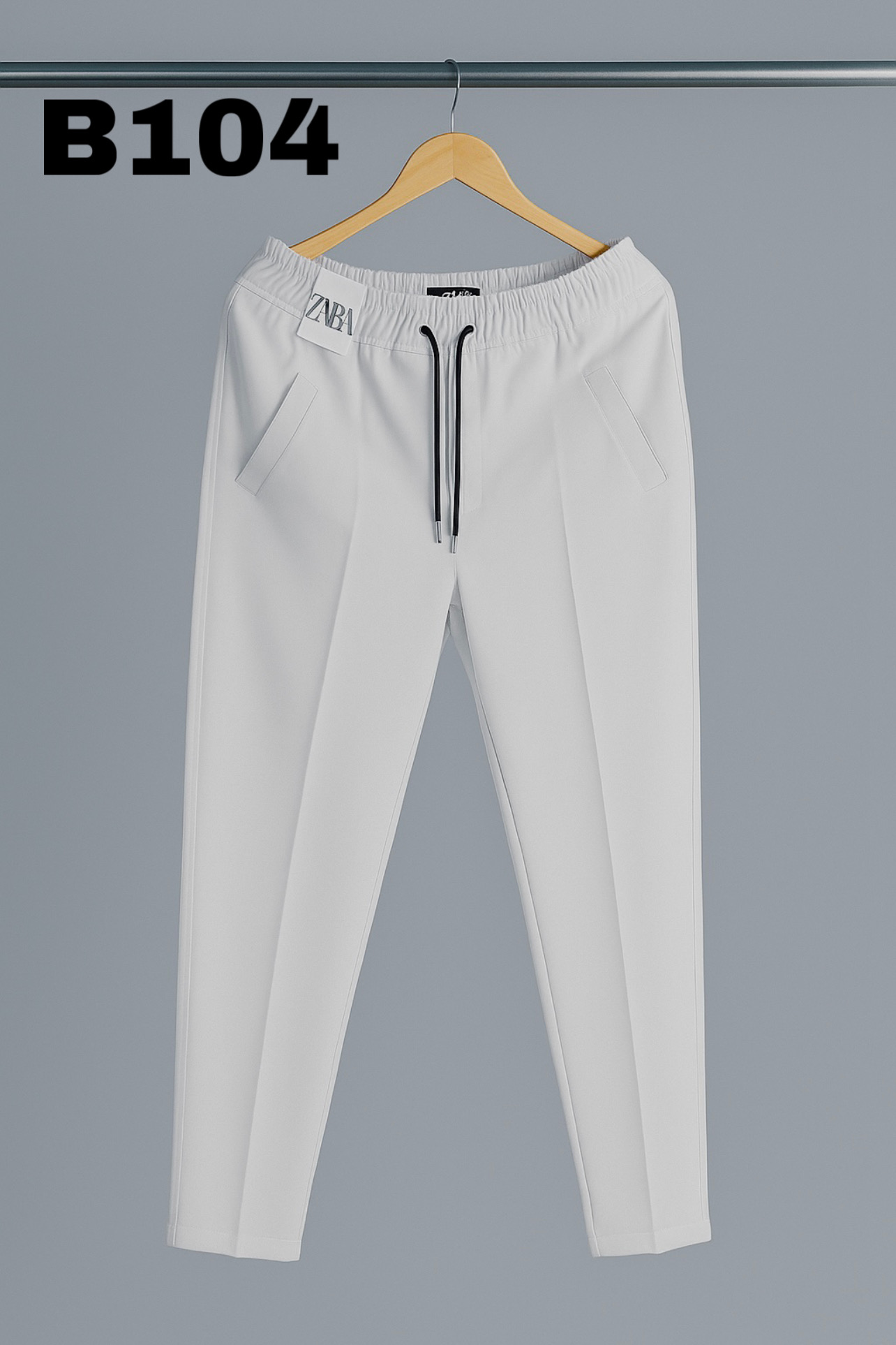 Baggy Trouser B104(White)