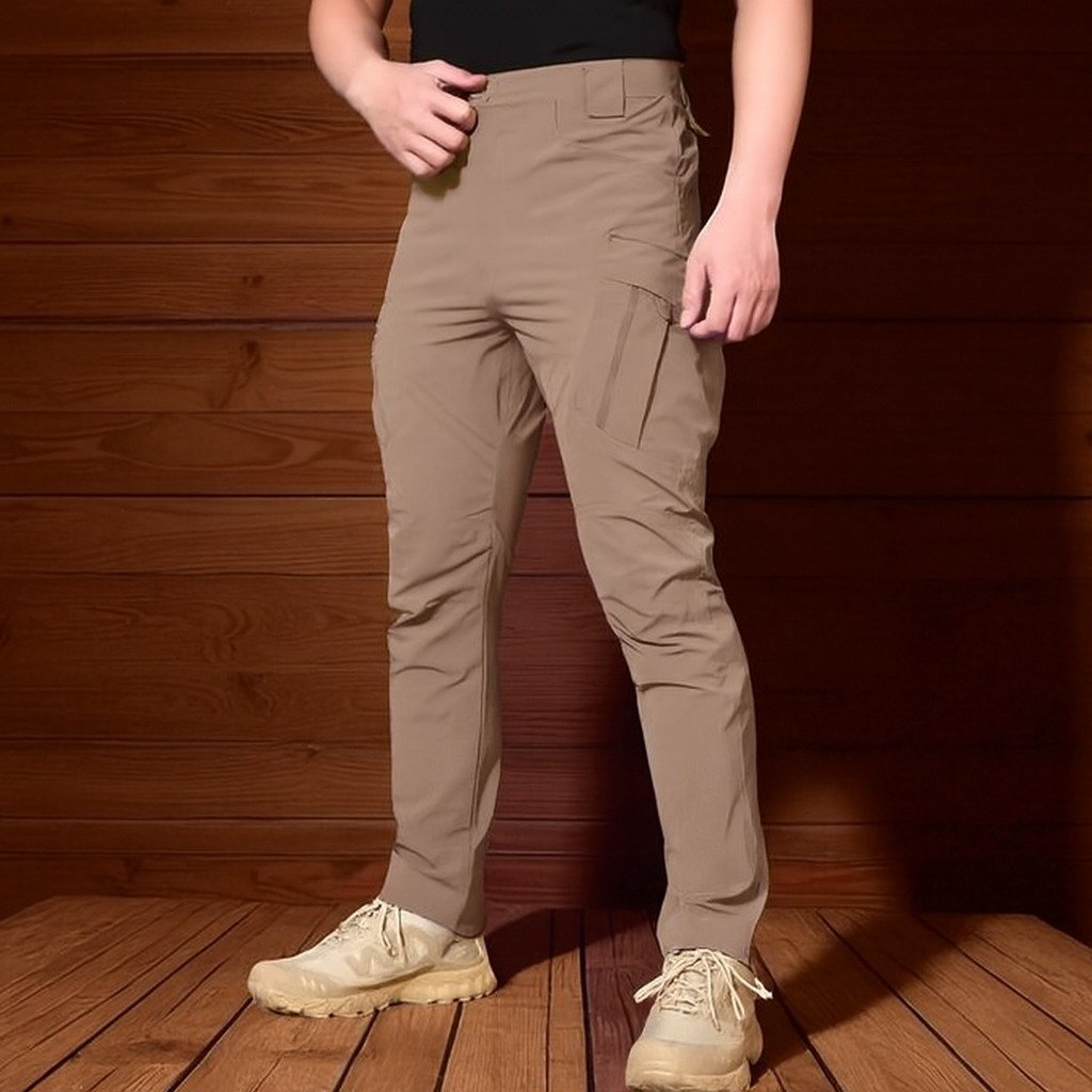 China Fabric Cargo Pant (Brown colour)