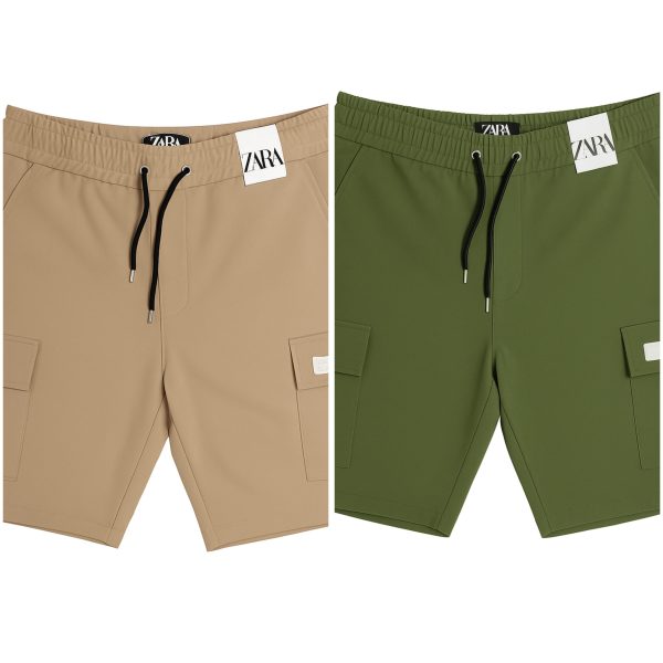 Shorts-2pic-Brown/Olive