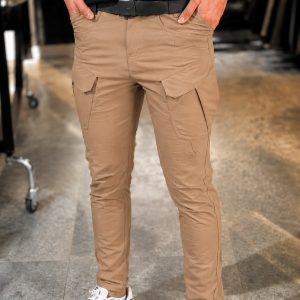 6 Pocket Cargo Trouser - Beige